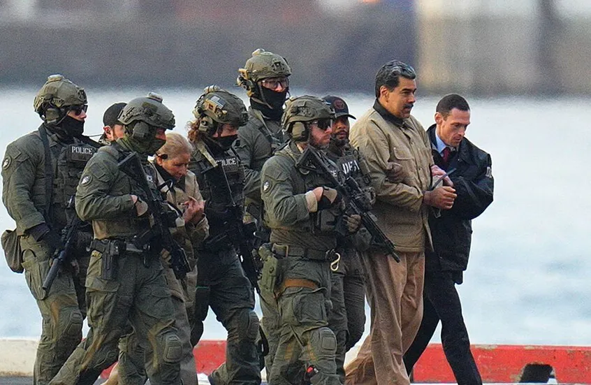 لحظة الفبض علي مادورو